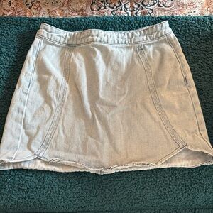 Light Blue Denim Skirt